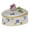 Herend Oval Box with Rose Chinese Bouquet Blue Garland 2.75 in PBG---06114-0-09