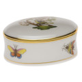 Herend Oval Box with Rothschild Bird 2.75 in RO----06114-0-00