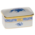 Herend Rectangular Box Chinese Bouquet Blue 3 x 2 in AB----07896-0-00