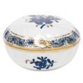 Herend Ring Box Chinese Bouquet Black Sapphire 2.75 in AB3-X106037-0-00