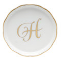 Herend Coaster with Monogram -H- 4 in LINOR600341-0-H