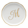 Herend Coaster with Monogram -M- 4 in LINOR600341-0-M