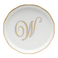 Herend Coaster with Monogram -W- 4 in LINOR600341-0-W