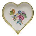 Herend Small Heart Tray Queen Victoria 4x4 in VBA---07703-0-00