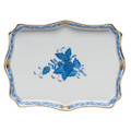 Herend Small Tray Chinese Bouquet Blue 7.5 x 5.5 in AB----07623-0-00