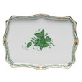 Herend Small Tray Chinese Bouquet Green 7.5 x 5.5 in AV----07623-0-00