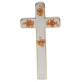 Herend Cross Chinese Bouquet Rust 4.75x2.25 in AOG---07841-0-00