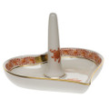 Herend Ring Holder Chinese Bouquet Rust 4x2.5 in AOG---07703-0-91