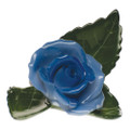 Herend Rose on Leaf Blue 3x2 in C-B---08983-0-00