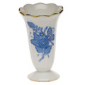 Herend Scalloped Bud Vase Chinese Bouquet Blue 2.5 in AB----07192-0-00