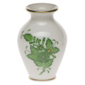 Herend Small Bud Vase with Lip Chinese Bouquet Green 2.5 in AV----07190-0-00