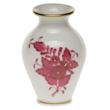 Herend Small Bud Vase with Lip Chinese Bouquet Raspberry 2.5 in AP----07190-0-00