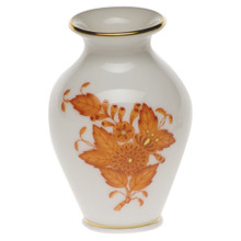 Herend Small Bud Vase with Lip Chinese Bouquet Rust 2.5 in AOG---07190-0-00