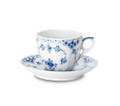 Royal Copenhagen Blue Fluted Half Lace Coffee Cup & Saucer 5.75 oz 1017205