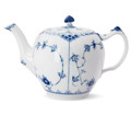 Royal Copenhagen Blue Fluted Half Lace Tea Pot 1qt 1017209