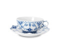 Royal Copenhagen Blue Fluted Full Lace Tea Cup & Saucer 7.5 oz 1017227