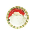 Vietri Old St. Nick Round Salad Plate Red Hat 8.5 in OSN-7802A