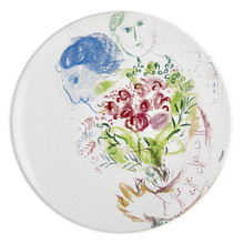 Bernardaud Marc Chagall "The Bouquet"  Coupe Dinner Plate 10.2 in (1967)