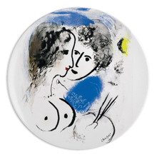 Bernardaud Marc Chagall "The Painter and the Palette" Coupe Dinner Plate 10.2 in (1952)