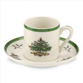 Spode Christmas Tree Espresso Cup and Saucer Set of Four 1556546