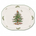 Spode Christmas Tree Sculpted Oval Platter 14 in 1536982