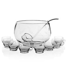 William Yeoward Country Wisteria Punch Set with 8 Cups and Ladle 805298