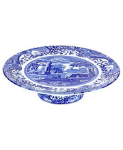 Spode Blue Italian Footed Cake Plate 1503731