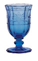 Juliska Colette Glassware Delft Blue Footed Goblet 10 oz D301.44