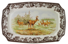 Spode Woodland Mule Deer Rectangular Platter 17.5 in. 1398018