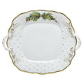 Herend Winter Shimmer Noel Square Plate with Handles 9.5 in NOELX220430-0-00