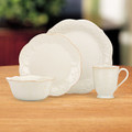 French Perle White 4-pc pl setting