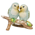 Herend Love Birds on Branch Fishnet Key Lime 4 in high SVHV1-15728-0-00