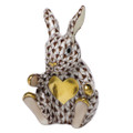 Herend Sweetheart Bunny Fishnet Brown 1.25x2.25 in SVHBR216022-0-00