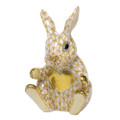 Herend Sweetheart Bunny Fishnet Butterscotch 1.25x2.25 in SVHJ--16022-0-00