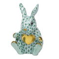 Herend Sweetheart Bunny Fishnet Green 1.25x2.25 in SVHV--16022-0-00