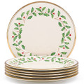 Lenox Holiday Dinner Plate Set of Six 10.5 in 835217