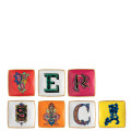 Versace Christmas Holiday Alphabet Set of Seven Dishes 11940-403673-28632