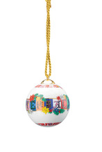 Versace Christmas Holiday Alphabet Globe Ornament 3 in 14283-409947-27940