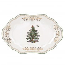 Spode Christmas Tree Gold Oval Platter 1603523