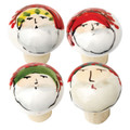 Vietri Old St. Nick Cork Stopper Set of Four 3 in OSN-1092
