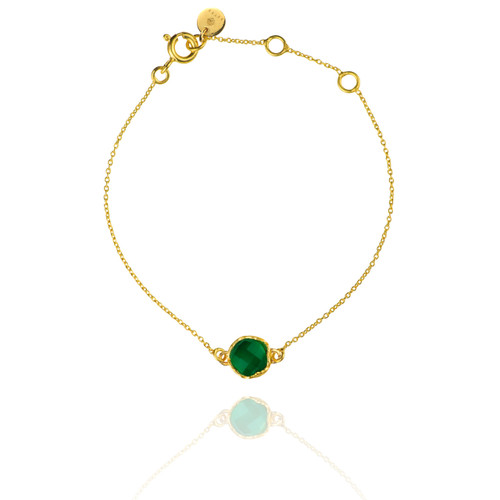 Dosha Bracelet - Gold - Green Onyx