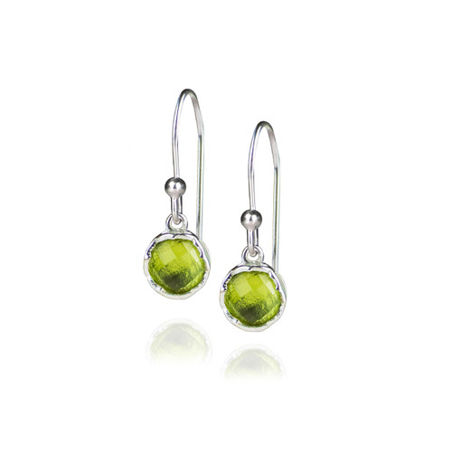 Dosha Earrings - Silver - Peridot