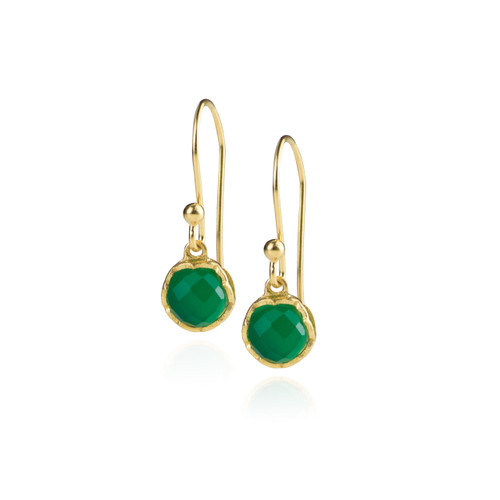 Dosha Earrings - Gold - Green Onyx