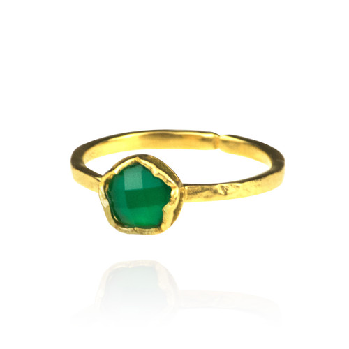 Dosha Ring - Gold - Green Onyx