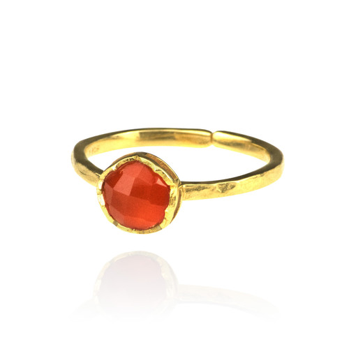 Dosha Ring - Gold - Carnelian
