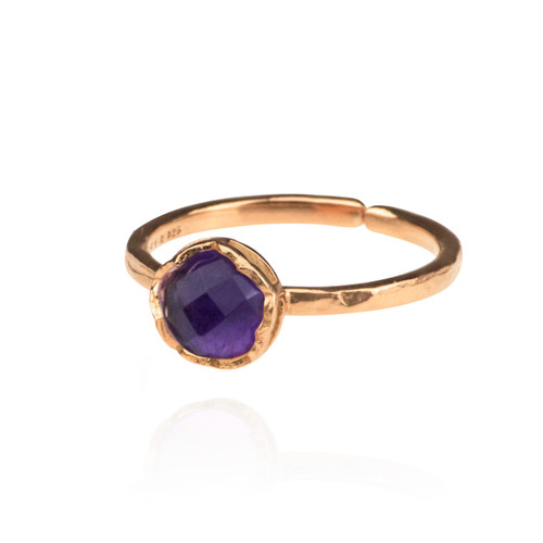 Dosha Ring - Rose Gold - Amethyst