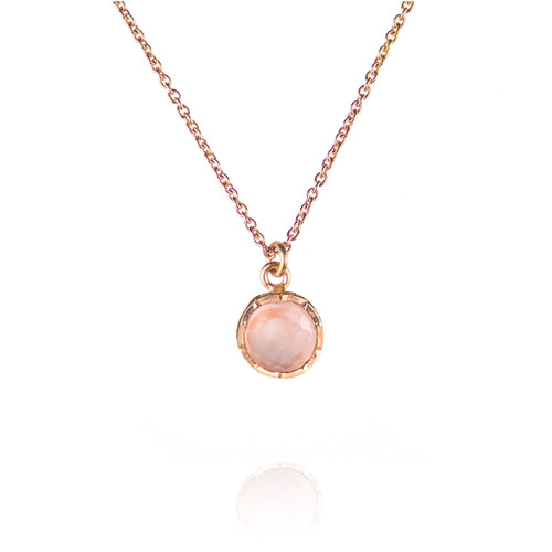 Dosha Necklace - Rose Gold - Rose Quartz