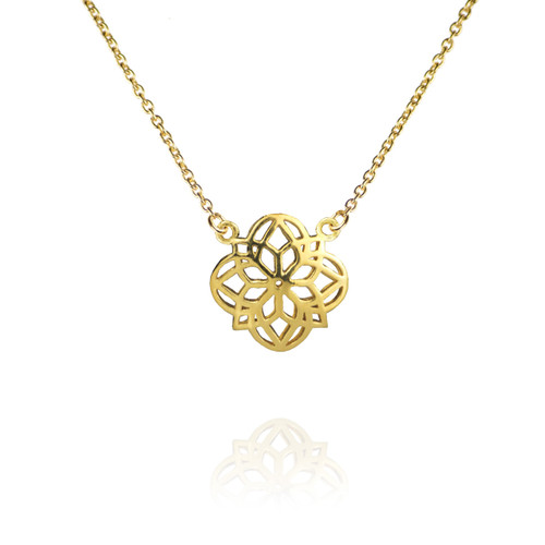 Mandala Necklace - Gold