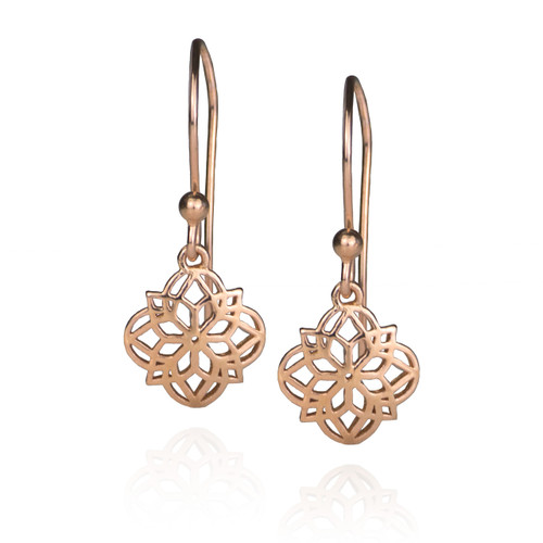 Mandala Earrings - Rose Gold