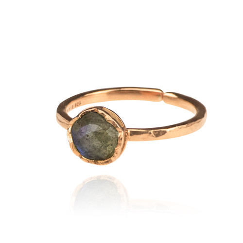 Dosha Ring - Rose Gold - Labradorite